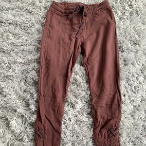 Michael Lauren lace up sweatpants